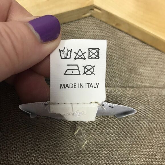 Maya Negri Sweater Womens Medium Tan Wool Blend Long Sleeve Made In Italy - Picture 6 of 9